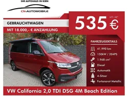Rot Gebraucht 2021 VW California Edition Van | 72.990 €