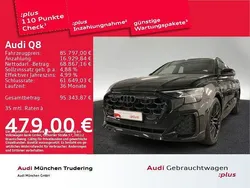 Mythosschwarz metallic Gebraucht 2023 Audi Q8 Ambiente SUV | 85.797 € (Etwas zu teuer)