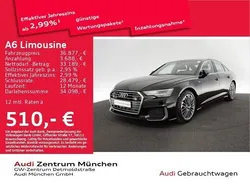 Mythosschwarz metallic Gebraucht 2022 Audi A6 Ambiente Limousine | 36.218 € (Superpreis)
