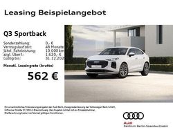 Weiß Neu 2025 Audi Q3 Sportback SUV | 43.333 € (Guter Preis)