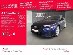 Blau Gebraucht 2022 Audi A3 Sportback e-tron S-Line Limousine | 29.850 € (Fairer Preis)