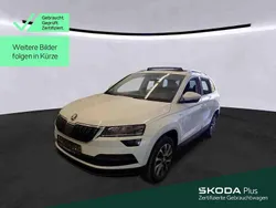 Moonweiss metallic Gebraucht 2021 Skoda Karoq Ambition SUV | 23.430 € (Fairer Preis)