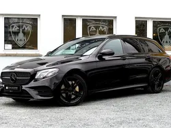 Schwarz Gebraucht 2017 Mercedes E220 AMG line Kombi | 23.600 € (Teuer)