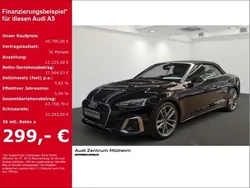 Mythosschwarz metallic Gebraucht 2024 Audi A5 Cabriolet S-Line Cabrio | 49.790 € (Fairer Preis)