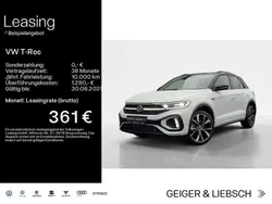 Pure white Neu 2024 VW T-Roc R-line SUV | 45.999 € (Teuer)