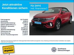Kings red metallic (metallic) Gebraucht 2024 VW T-Roc Cabriolet R-line Cabrio | 32.774 € (Fairer Preis)