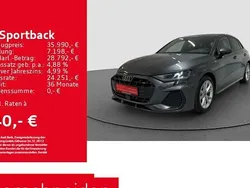 Grau Gebraucht 2025 Audi A3 Sportback S-Line Limousine | 35.990 € (Superpreis)
