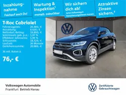 Schwarz Gebraucht 2024 VW T-Roc Cabriolet Cabrio | 26.480 € (Superpreis)