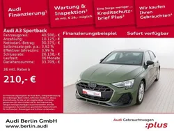 Grün Gebraucht 2024 Audi A3 Sportback S-Line Limousine | 40.500 € (Etwas zu teuer)