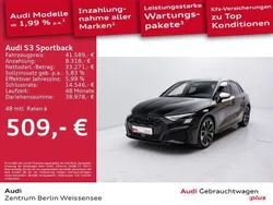 Mythosschwarz metallic Gebraucht 2023 Audi S3 Basis Limousine | 41.589 € (Guter Preis)
