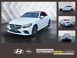 Polarweiss unilack Gebraucht 2020 Mercedes C180 AMG line Cabrio | 31.990 € (Fairer Preis)