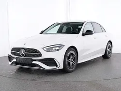 Polarweiss unilack Gebraucht 2023 Mercedes C220 AMG line Limousine | 47.990 €