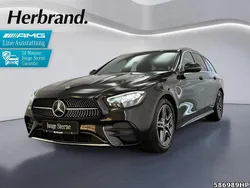 Metalliclack obsidianschwarz Gebraucht 2022 Mercedes E220 AMG Kombi | 38.890 € (Fairer Preis)