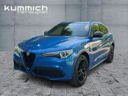 Blu misano, metallic Gebraucht 2020 Alfa Romeo Stelvio Veloce SUV | 35.550 € (Etwas zu teuer)