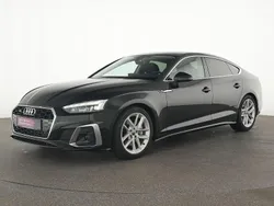 Mythosschwarz Gebraucht 2023 Audi A5 Sportback S-Line Limousine | 38.242 € (Superpreis)