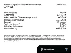 Black sapphire (schwarz) Gebraucht 2021 BMW X4 Performance SUV | 45.999 €
