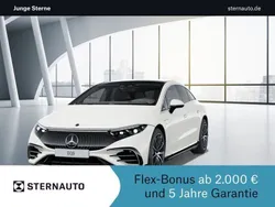 Designo diamantweiß bright Gebraucht 2021 Mercedes EQS450+ AMG line Limousine | 59.956 € (Guter Preis)