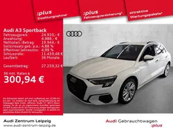 Weiß Gebraucht 2022 Audi A3 Sportback e-tron Limousine | 24.930 € (Fairer Preis)