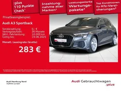Grau Gebraucht 2024 Audi A3 Sportback S-Line Limousine | 32.720 € (Fairer Preis)