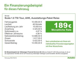 Silber Gebraucht 2022 Skoda Scala Tour Kleinwagen | 15.490 € (Guter Preis)
