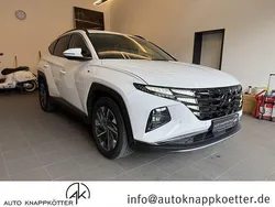 Atlas white / sol Gebraucht 2023 Hyundai Tucson Prime SUV | 23.690 € (Superpreis)