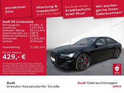 Mythosschwarz metallic Gebraucht 2024 Audi S6 Ambiente Limousine | 63.590 € (Fairer Preis)