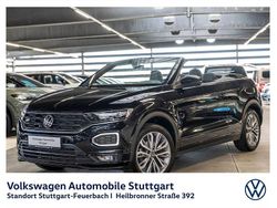 Deep black perleffekt schwarz Gebraucht 2022 VW T-Roc Cabriolet R-line Cabrio | 23.430 € (Guter Preis)