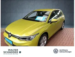 Limonengelb metallic (metallic) Gebraucht 2020 VW Golf VII Life Limousine | 19.550 € (Fairer Preis)