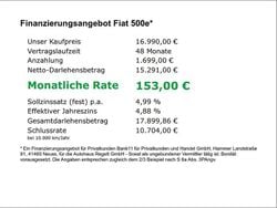Donner grau) (grau Gebraucht 2021 Fiat 500e Icon Kleinwagen | 16.990 € (Guter Preis)