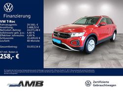 P8 kings red metallic Gebraucht 2024 VW T-Roc Life SUV | 28.980 € (Fairer Preis)