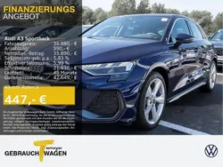 Blau Gebraucht 2024 Audi A3 Sportback S-Line Limousine | 36.880 € (Superpreis)