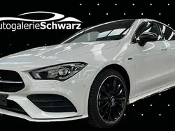 Digitalweiss metallic (designo Gebraucht 2021 Mercedes CLA250e AMG Limousine | 32.750 € (Teuer)
