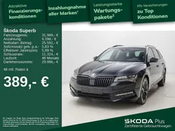 Crystalblack premium metallic met. Gebraucht 2021 Skoda Superb SportLine Kombi | 31.989 € (Fairer Preis)