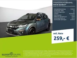 Grün Gebraucht 2024 Dacia Sandero Extreme Kleinwagen | 19.990 € (Etwas zu teuer)