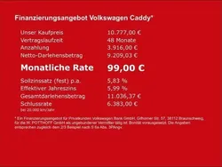 Weiß Gebraucht 2020 VW Caddy Van / Kleinbus | 10.777 € (Superpreis)