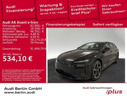 Mythosschwarz metallic Gebraucht 2025 Audi A6 e-tron Performance Kombi | 82.990 €