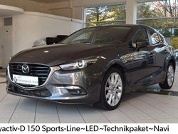 Grau Gebraucht 2017 Mazda 3 Sports-Line Limousine | 13.900 € (Fairer Preis)