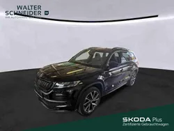 Crystalschwarz metallic (metallic) Gebraucht 2021 Skoda Kodiaq SportLine SUV | 35.850 € (Fairer Preis)