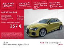 Gelb Gebraucht 2024 Audi A3 Sportback S-Line Limousine | 35.290 € (Fairer Preis)