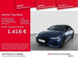 Blau (ascariblau metallic) Gebraucht 2024 Audi RS7 Sportback Ambiente Kleinwagen | 119.991 € (Superpreis)