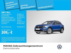 Blau Gebraucht 2021 VW T-Roc Sportline SUV | 26.980 € (Guter Preis)