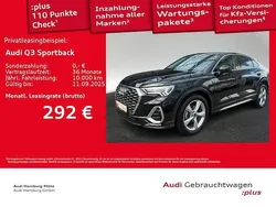 Schwarz Gebraucht 2024 Audi Q3 Sportback S-Line SUV | 41.950 € (Fairer Preis)