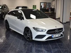 Weiß Gebraucht 2021 Mercedes CLA200 Shooting Brake AMG Kombi | 24.470 € (Etwas zu teuer)