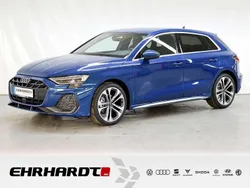 Ascariblau metallic Gebraucht 2024 Audi A3 Sportback S-Line Limousine | 45.990 € (Teuer)