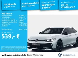 Oyster silver metallic Gebraucht 2024 VW Passat R-line Kombi | 44.490 € (Guter Preis)