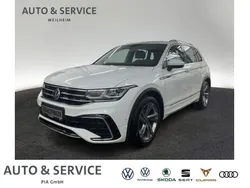 Weiß pure white Gebraucht 2021 VW Tiguan R-line SUV | 28.990 € (Fairer Preis)