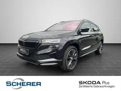 Schwarz Gebraucht 2022 Skoda Karoq SportLine SUV | 30.480 € (Etwas zu teuer)