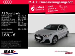 Gletscherweiß metallic Gebraucht 2024 Audi A1 Advanced Kleinwagen | 21.419 € (Guter Preis)