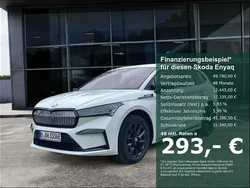 Weiss Gebraucht 2024 Skoda Enyaq iV SportLine SUV | 49.780 € (Superpreis)