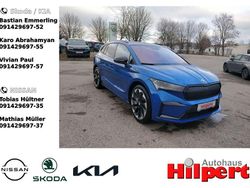 Raceblau metallic (metallic) Gebraucht 2021 Skoda Enyaq iV SportLine SUV | 29.940 € (Etwas zu teuer)